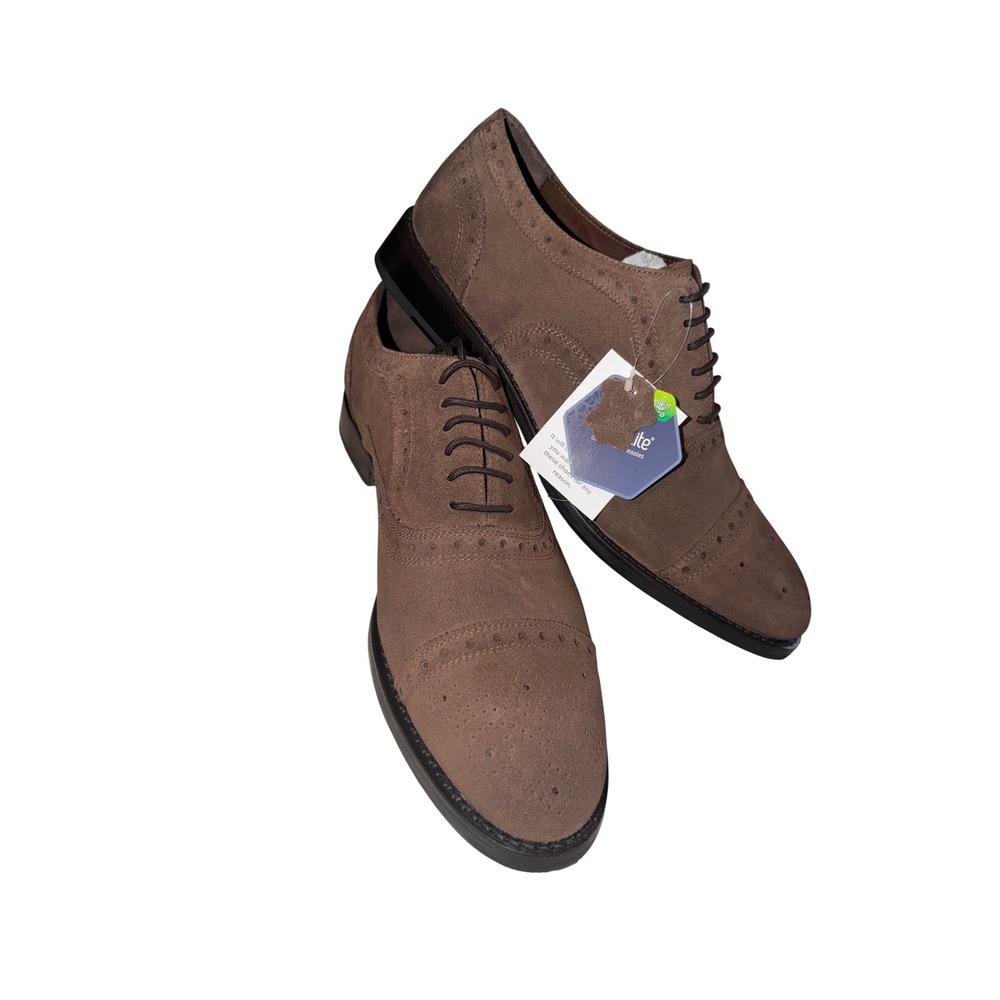 Anthony Veer Windsor Men's Cap Toe Oxford Dress Shoes Dark Brown Size 12